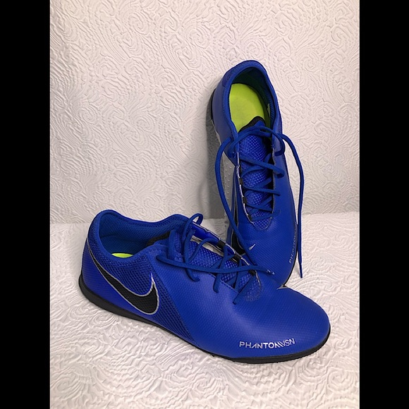 Nike Other - Men’s Nike phantonvsn indoor soccer turf shoes size 10 blue and black color
